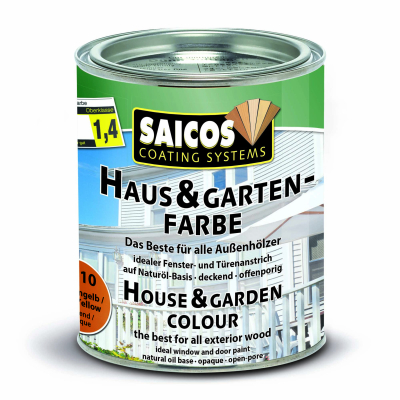 Saicos Haus-&amp; Garten-Farbe Fichtengelb deckend