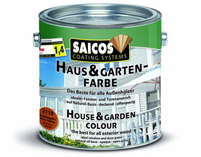 Saicos Haus-&amp; Garten-Farbe Fichtengelb deckend