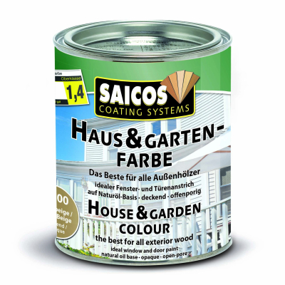 Saicos Haus-&amp; Garten-Farbe Sandbeige deckend 2800