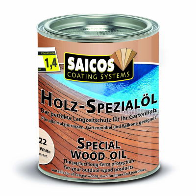 Saicos Holz-Spezialöl Weiß transparent 0122