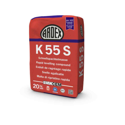 ARDEX K55S Schnellspachtelmasse REVOCEM 20kg (48)