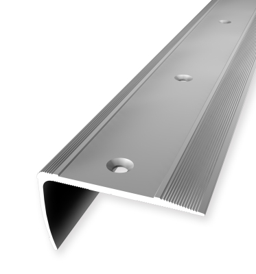 Küberit Treppenprofil gebohrt Alu-silber, 53x23mm