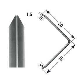 Auer Eckschutz Nr. 209 30x30x1,5mm