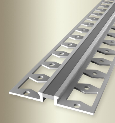 Küberit Dehnfugenprofil Aluminium m. Silikon-Einl.