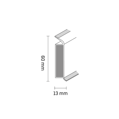 Sockelleiste EP60/13 flex life Döllken
