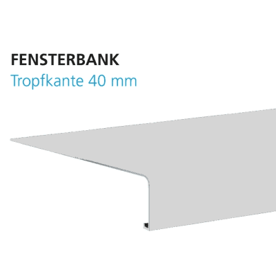 Alu Außenfensterbank GS 40/50 EV1 natur elox