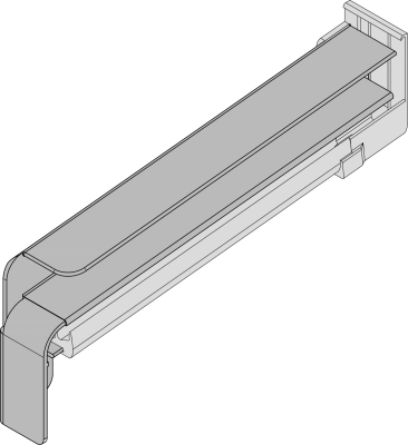 GLEITABSCHLUSS BF 4006-Z / 195 RAL 9016 links