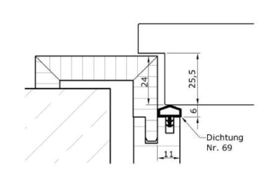 JELD-WEN Zargendichtung beige