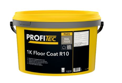 ProfiTec P605 INT 1K Floor Coat R10 RAL7030 Steingrau