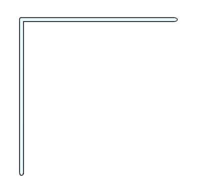 Winkelprofil weiss 50x50x3