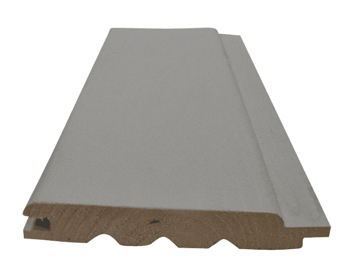 19x121mm Profilbrett Softline Fichte endbehandelt OSMO Inpex lichtgrau deckend - Detail 1