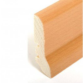 Fußleiste 20x60mm Birke/Fichte lackiert 2,50 m # 20.60.8 - Detail 1
