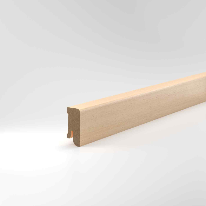Fußleiste 16x40mm Buche lackiert Furnierummantelt 2,50m #16.40.2 (0038) - Detail 1