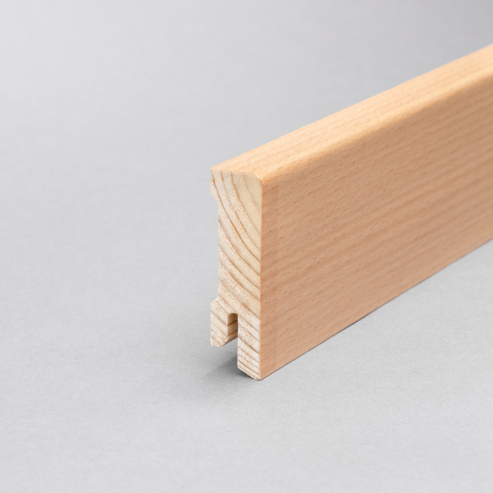 Systemleiste 16x58 Buche Lack Furnier - 2,4m 2,40 m # A21 Leistenkoffer #2201057 - Detail 1