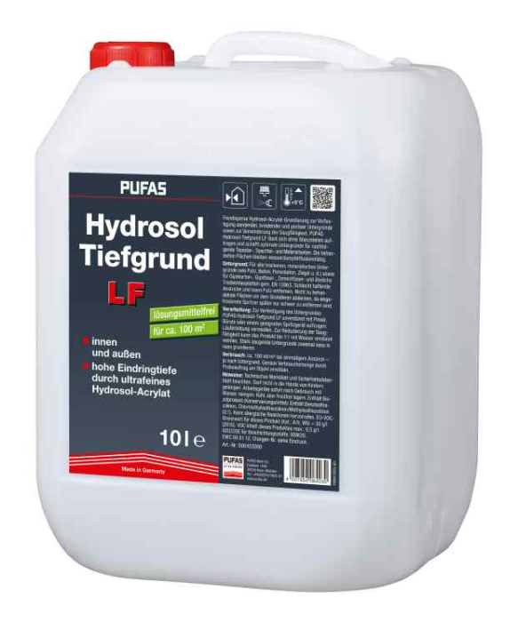 Pufas Hydrosol-Tiefengrund LF141 10,0 L pro Palette 54St. - Detail 1