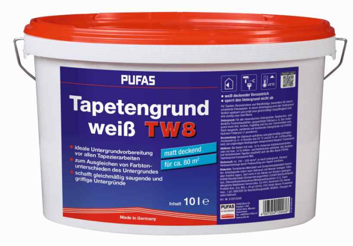Pufas Tapetengrund,weiß pigmentiert  137  10 L pro Palette 40St. - Detail 1