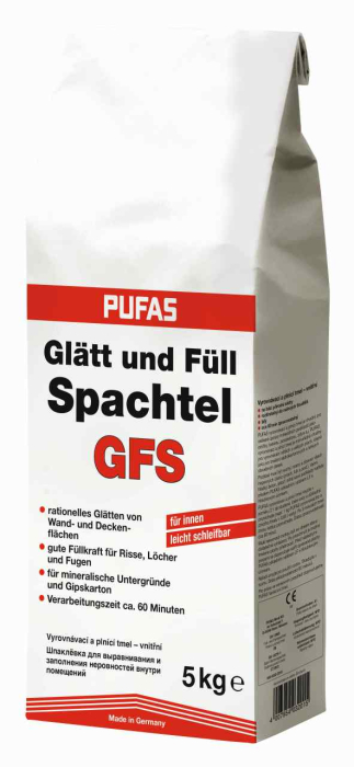 Pufas Glätt-u.Füllspachtel 5kg pro Palette 160St. - Detail 1