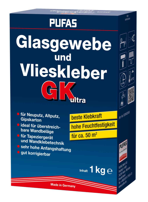 Pufas Glasgewebe- u. Vlieskleber GK 1kg pro Palette 280St. - Detail 1