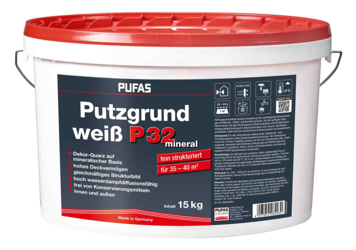 Pufas Putzgrund P32 15kg pro Palette 40St. - Detail 1