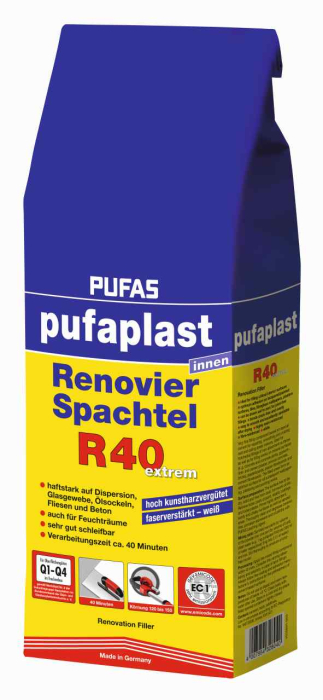 Pufaplast Renovier-Spachtel R40  5kg pro Palette 160St. - Detail 1