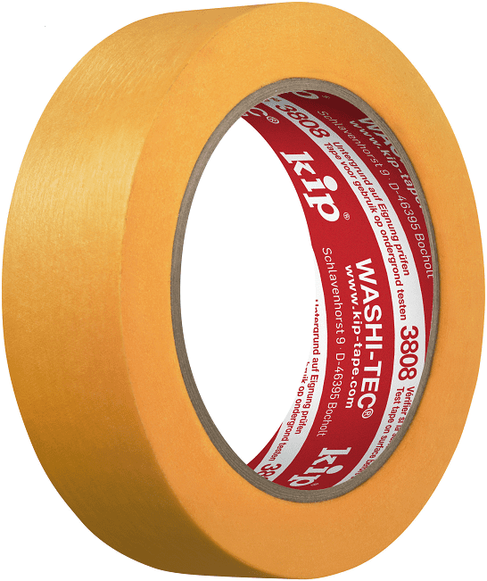 3808 WASHI-TEC® PREMIUM - orange Goldkrepp® #Kip - Detail 1