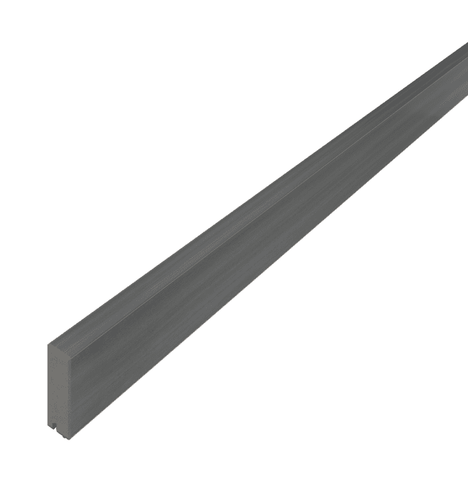 megawood-Rhombusprofil 20,5x81mm massiv sel gris, Oberfl. mit Farbverlauf - Detail 1
