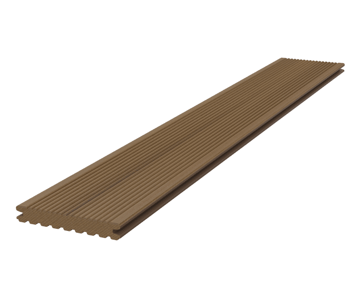 megawood-Terrassendiele 21x145mm CLASSIC massiv amber tan - Detail 1