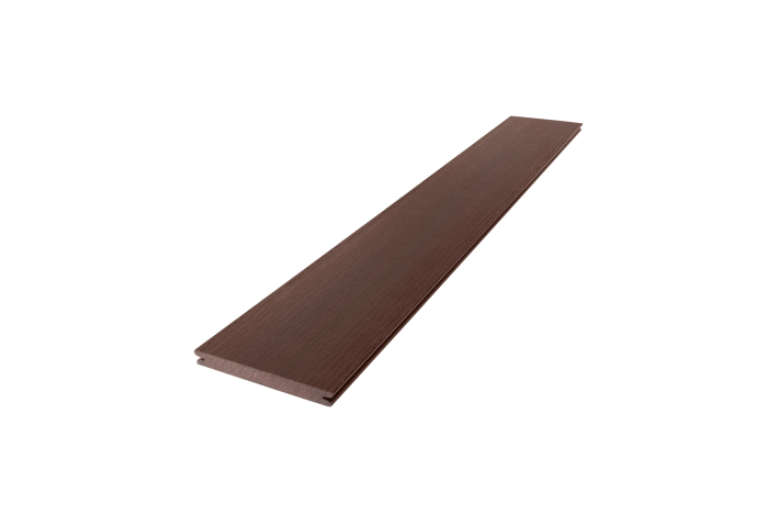 Limfjord WPC Terrassendiele massiv 16x145mm Authentic Wood brown, Holzstruktur mit Farbverlauf - Detail 1
