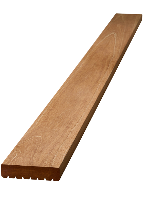Terrassendiele Bangkirai 35x145mm glatt/genutet, Prime, KD 16% - Detail 1