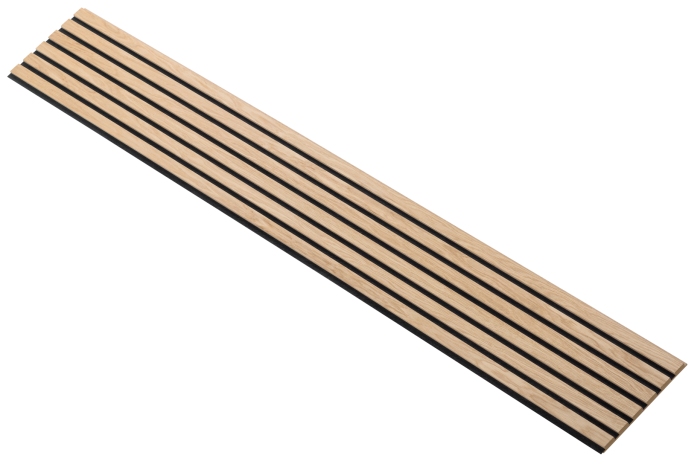 I-Wood Paneel Basic Eiche klar geölt 2780x300x16mm Filz:schwarz,MDF braun EN622-5, E1 - Detail 1