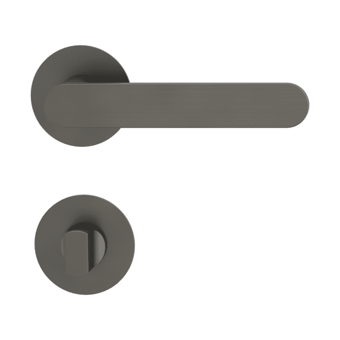 GRIFFWERK Rosettengarnitur Avus Piatta S WC Kaschmirgrau, 8/8 mm, mit Hochhaltefeder, - Detail 1