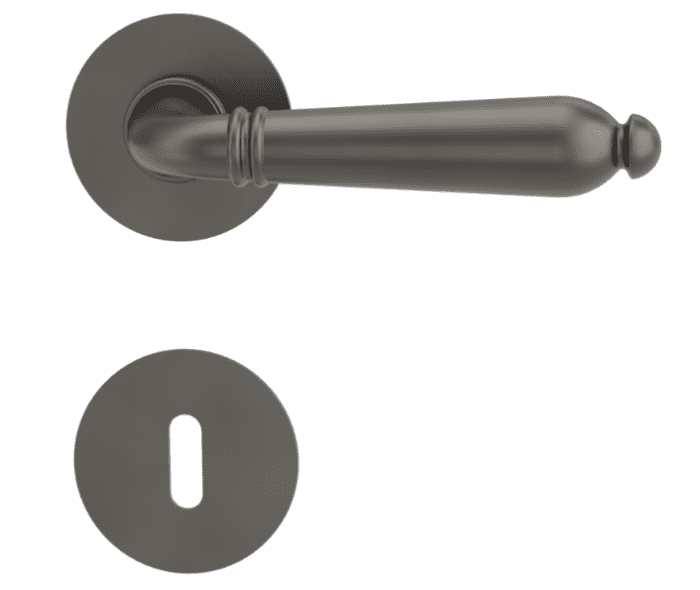 GRIFFWERK Rosettengarnitur Carola Piatta S BB Kaschmirgrau, 8 mm, mit Hochhaltefeder - Detail 1