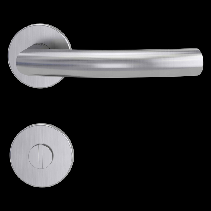 GRIFFWERK Rosettengrt. VAYA 254 Viva WC Edelstahl matt, 8/8mm, TD 38-50mm, Rosette rund - Detail 1