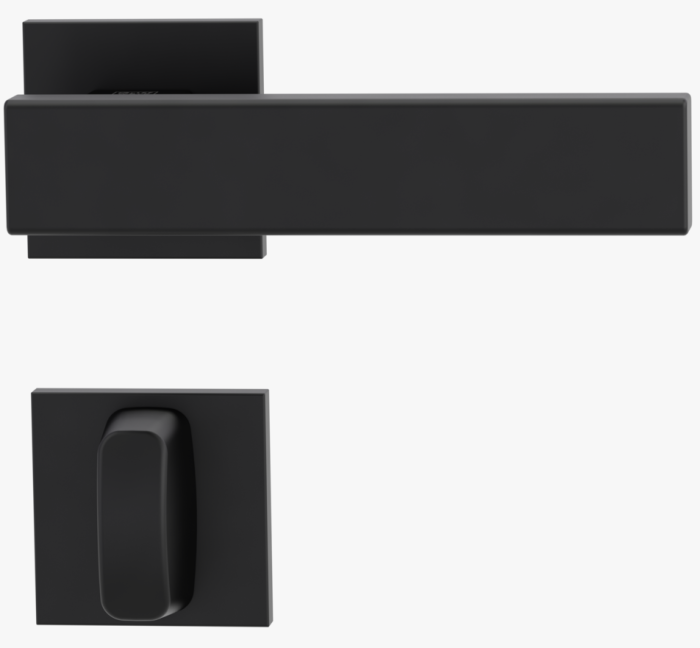 GRIFFWERK Rosettengrt. VAYA 200 Cubico WC Graphitschwarz, 8/8mm, TD 38-50mm, Rosette eckig - Detail 1