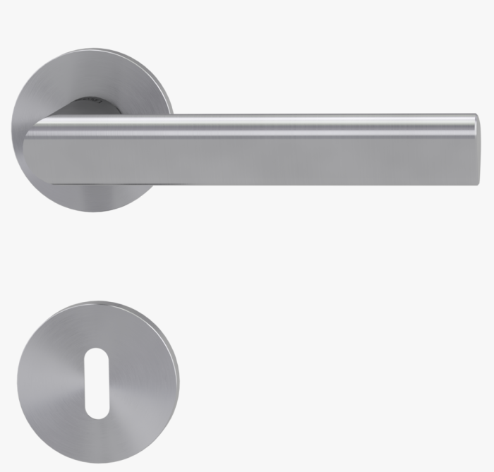 GRIFFWERK Rosettengrt. VAYA 137 TRI BB Edelstahl matt, 8mm, TD 38-50mm, Rosette rund - Detail 1