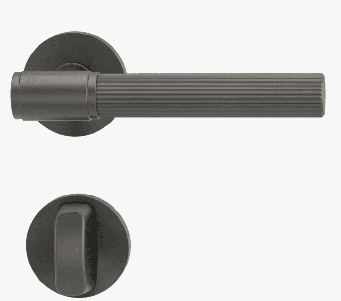 GRIFFWERK Rosettengrt. VAYA 136 Aris WC Kaschmirgrau, 8/8mm, TD 38-50mm, Rosette rund - Detail 1