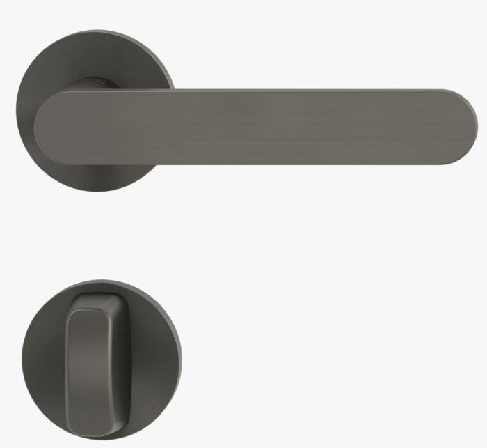 GRIFFWERK Rosettengrt. VAYA 291 Avus WC Kaschmirgrau, 8/8mm, TD 38-50mm, Rosette rund - Detail 1