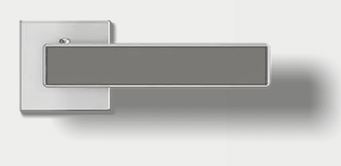PRÜM Drückerset Quattra Inlay OS smart2lock RE Edelstahl matt/Inlay CPL Staubgrau - Detail 1
