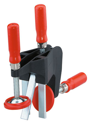 BESSEY TFM Türfutter-Richtzwinge (VPE 2 Stück) Spindel gratfrei vernietet, mit Schutzkappe - Detail 1
