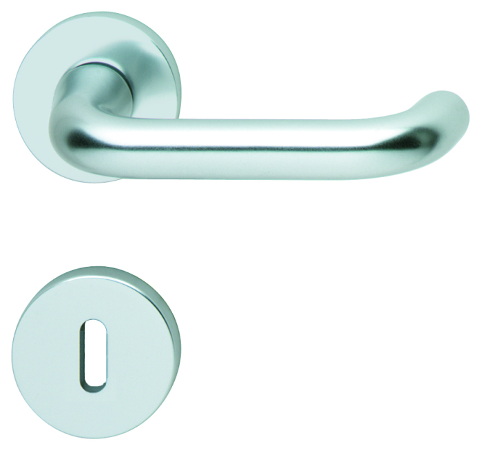 HOPPE Rosettengarnitur Paris Aluminium F1 OB 138/42KV/42KVS, 8 mm, Türdicke 37-42 mm, - Detail 1