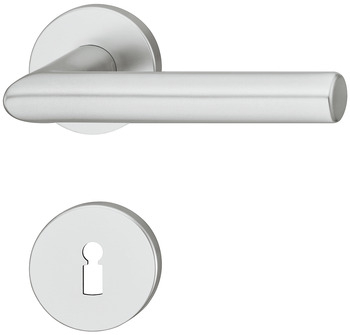 Rosettengarnitur FSB 721076 L-Form Aluminium F1 BB AGL3-Technik, 8 mm, Türdicke 39-48 mm, - Detail 1