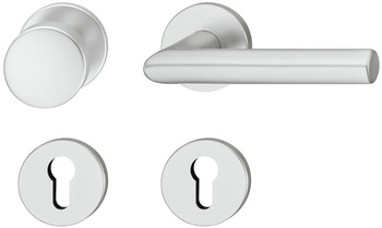 FS-Rosetten-WSG FSB 791076 L-Form Aluminium F1 PZ LI, AGL3-Technik, 9 mm, Türdicke 39-48 mm, - Detail 1