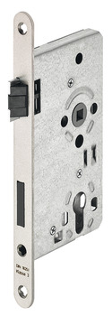 PZ-Einsteckschloss Dorn 55 mm 8/72 mm DIN RE Flüsterfalle, Kl. 3, Stulp 24 x 235 mm Edelstahl, - Detail 1