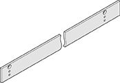 DORMA Montageplatte Gleitschiene silberfarbig TS 93 B EMF - Detail 1