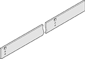 DORMA Montageplatte Gleitschiene silberfarbig TS 93 B GSR/TS 93 B GSR-EMF/TS 93 B GSR-EMR - Detail 1