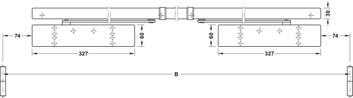 DORMA Obentürschließer TS 98 XEA GSR/BG EN 1-6, silberfarbig, mit Gleitschiene - Detail 1
