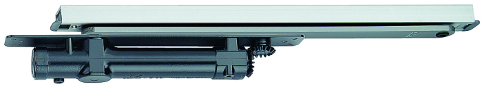 DORMA Obentürschließer ITS 96 N EN 2-4 DIN RE (verdeckt liegend), silberfarbig, mit Gleitschiene - Detail 1
