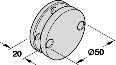 DORMA Haftgegenplatte (Anker) MAG Gehäuse schwarz/Gegenplatte verzinkt - Detail 1