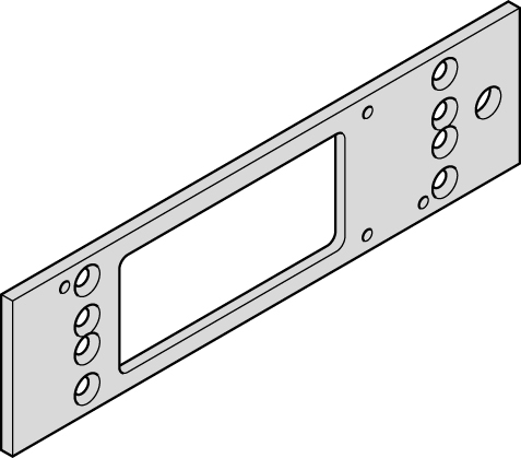 GEZE Montageplatte Schließer TS 3000 silberfarbig - Detail 1