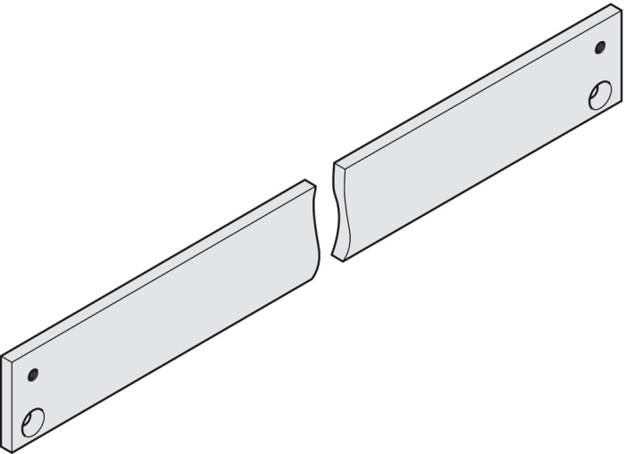 GEZE Montageplatte Gleitschiene TS 5000 L silberfarbig - Detail 1